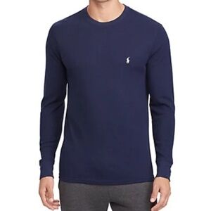 Polo Ralph Lauren Navy Men's Soft & Light Thermal Crew-Neck Shirt Size Large